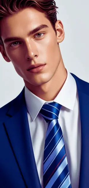 Calvin Klein slim ties in navy blue and striped patterns