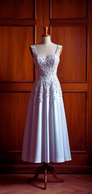 Cotton maxi dress for beach weddings.
