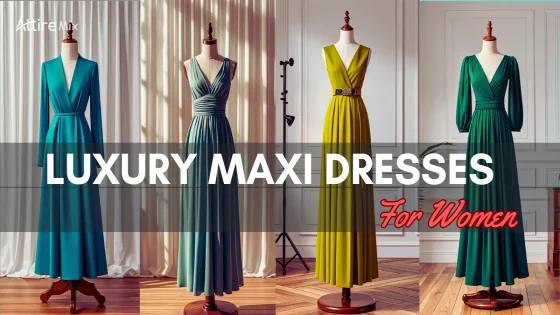 Designer luxury maxi dress with ruched waist