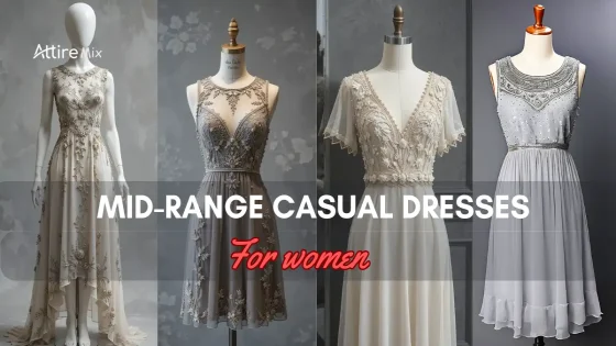 Four Mid-Range Casual Dresses For women