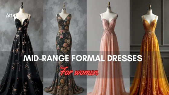 Collection of Mid-Range Formal Dresses For women