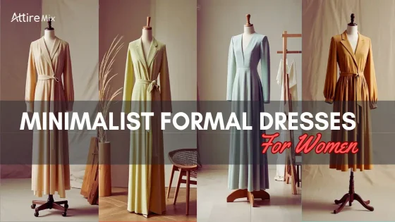 Minimalist formal dresses with clean, chic designs