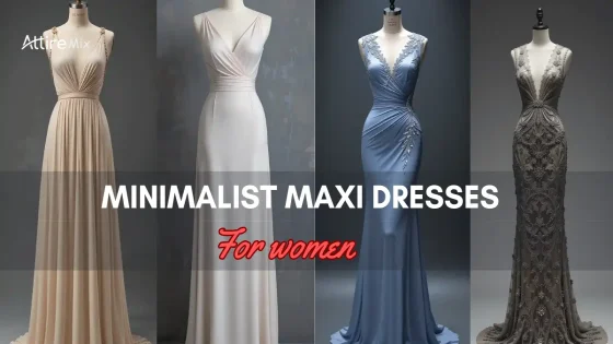 Collection of Minimalist maxi dresses for women are a must-have. They are timeless and versatile. These long dresses have sleek silhouettes and simple designs. So, they suit everything from casual outings to elegant evening events. Their appeal lies in their ability to prioritize comfort without sacrificing style. Breathable cotton maxi dresses are perfect for summer. Luxurious velvet ones suit formal events. So, minimalist maxi dresses are a must for all seasons and settings. What Are Women’s Minimalist Maxi Dresses? What makes a maxi dress minimalist, and why does it stand out in a crowded fashion landscape? A minimalist maxi dress is a long dress. It has clean lines, subtle details, and a focus on high-quality fabrics over embellishments. These dresses often flow to the ankles. They combine function with simple elegance. Minimalist maxi dresses are perfect for those who value timeless fashion. They prioritize versatile designs, allowing wearers to transition effortlessly between casual and formal settings. Whether it’s a cotton honeycomb waffle maxi dress for a relaxed day out or a sleek black slit maxi for a formal evening, they are suitable for nearly every occasion. Beige beauty with a touch of gold Why Women Should Choose Minimalist Maxi Dresses Why are these dresses so popular among women who value style and practicality? Minimalist maxi dresses offer a combination of comfort, elegance, and versatility. Their simple silhouettes make them an easy addition to a capsule wardrobe, reducing decision fatigue when choosing outfits. Moreover, these dresses cater to diverse preferences and settings. You can find options in breathable fabrics for summer, like cotton or linen, and warmer materials, such as jersey or sweater knit, for cooler months. The adaptability of minimalist maxi dresses makes them a go-to choice for many women. Key Elements of Minimalist Maxi Dresses for Women What makes a minimalist maxi dress truly exceptional? Here’s what to look for when curating your wardrobe: Fabrics for Women’s Minimalist Maxi Dresses: What to Look For Choosing the right fabric is key to comfort and style. Some excellent options include: Cotton: Ideal for summer dresses, offering breathability and a lightweight feel. Linen: A favorite for casual beach outings or bohemian styles, known for its relaxed drape. Jersey: Soft and stretchy, perfect for a sleek, everyday look. Velvet: Adds a luxurious touch for evening gowns or formal occasions. When shopping, prioritize natural fibers that are comfortable and durable. The Best Colors for Women’s Minimalist Maxi Dresses Color choice plays a significant role in achieving the minimalist aesthetic. Classic neutral tones like black, white, grey, and beige are wardrobe staples. These hues are easy to pair with various accessories and offer timeless appeal. For a more playful yet minimalist look, pastel shades or earthy tones like sage green or muted yellow work beautifully. Achieving the Perfect Minimalist Maxi Dress Fit for Women How do you ensure a maxi dress flatters your body type? Fit is everything. Understanding the best silhouettes for your body can make all the difference. Minimalist Maxi Dresses for Different Women’s Body Types Timeless white maxi dress for any occasion Choosing Women’s Minimalist Maxi Dresses for Slim Builds Slim frames benefit from dresses with added volume or details, such as gathered waists or asymmetrical cuts. These styles create dimension and a balanced silhouette. Selecting Minimalist Maxi Dresses for Broader Frames Broader frames look fantastic in A-line or empire-waist dresses. These styles draw attention upwards and provide a flattering flow to the outfit. Styling Minimalist Maxi Dresses for Women How can you elevate the look of your minimalist maxi dress? Accessories make all the difference in creating a polished outfit. Accessories to Pair with Minimalist Maxi Dresses for Women Shoes: Sandals for a beach look, heels for formal occasions, or sneakers for a casual vibe. Jewelry: Opt for simple pieces like a pendant necklace or stud earrings to complement the minimalist aesthetic. Outerwear: Add a denim jacket or a sleek trench coat for versatility in cooler weather. When and Where to Wear Minimalist Maxi Dresses Minimalist maxi dresses are incredibly versatile. Wear a cotton maxi dress for a casual daytime look, or choose a chic cocktail dress for an evening event. Beach weddings, brunch outings, or formal dinners—there’s a style for every occasion. Trends and Sustainability in Minimalist Women’s Maxi Dresses What are the latest trends in minimalist fashion, and how are brands embracing sustainability? Modern Updates in Women’s Minimalist Maxi Dress Designs Designs have evolved to include details like asymmetrical hems, unique necklines, and sustainable fabrics. These updates add personality without compromising the minimalist appeal. Popular Cuts and Fits for Minimalist Maxi Dresses for Women Wrap dresses, sleeveless styles, and slit designs are trending for their flattering cuts and functionality. These options offer a blend of practicality and elegance. Blue elegance with sparkling embellishments Challenges Women Face with Minimalist Maxi Dresses What obstacles might arise when embracing minimalist maxi dresses, and how can they be addressed? Mistakes Women Should Avoid When Wearing Minimalist Maxi Dresses Avoid over-accessorizing, which detracts from the simplicity of the dress. Additionally, ensure the fabric and color suit the season and occasion. How to Transition from Traditional to Minimalist Maxi Dresses Start with versatile staples like a black or grey maxi dress. Gradually incorporate more colors and textures to ease into minimalist fashion. Avoiding Common Pitfalls in Minimalist Maxi Dress Styling for Women Pay attention to fit and fabric quality. Poorly tailored dresses or synthetic fabrics can undermine the minimalist look. Top Brands for Women’s Minimalist Maxi Dresses Who are the best designers and sellers of minimalist maxi dresses? Here’s a curated list: Sophistication in every stitch of this grey embroidered maxi High-End Brands for Women Minimalist Maxi Dresses Marcella: Known for sleek, timeless designs. Laura Lombardi: Renowned for luxurious yet understated collections. COS: Combines modern minimalism with premium materials. The Row: Offers iconic pieces with impeccable tailoring. Best of Mid-Range Brands for Womens Minimalist Maxi Dresses Everlane: Stylish, sustainable options for every occasion. & Other Stories: Offers trendy yet minimal dresses. Reformation: A favorite for eco-conscious shoppers. Madewell: Perfect for casual and everyday wear. Top Affordable Minimalist Maxi Dress Brands H&M: Budget-friendly, minimalist-inspired designs. Uniqlo: Affordable and high-quality basics. ASOS: Wide variety at accessible prices. Zara: Chic options for all occasions. Minimalist maxi dresses are a cornerstone of timeless fashion. With countless styles, fabrics, and colors to choose from, these dresses are a must-have for every woman’s wardrobe.