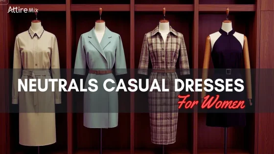 Neutral casual dresses for women