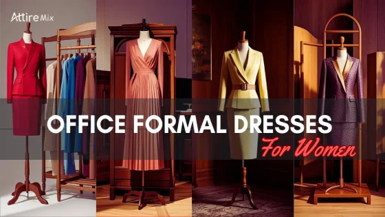 Women’s wrap midi dress for office and meetings