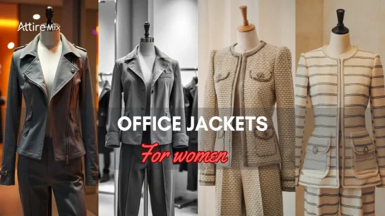 Collection of Office Jackets For Women on display