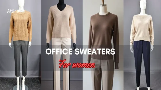 Assorted office Office Sweaters For women on mannequins