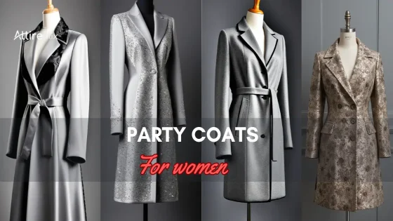 Elegant party coats for women in various styles