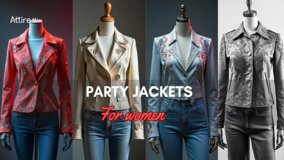 Collection of What makes party jackets for women an essential wardrobe staple? These versatile pieces combine style and functionality, elevating any outfit with their striking designs, from sequins to velvet. Party jackets aren’t just about keeping warm—they’re statement pieces that define your look. With options ranging from glittery blazers to cropped jackets, they cater to every taste and occasion, making them a must-have for standing out at any celebration. What Are Women’s Party Jackets? What makes a party jacket stand out in the world of women's fashion? A women’s party jacket is more than just a layer of clothing; it’s a statement piece designed to complement party attire. These jackets range from glittering sequins and lush velvets to chic blazers and cropped styles, offering a fashionable blend of function and flair. From elegant evening sparkle sequins open-front designs to lightweight casual long-sleeve jackets, these outerwear options cater to a variety of occasions, climates, and personal tastes. Whether you're seeking a bold metallic jacket for an eye-catching statement or a classic tweed blazer for understated charm, the diversity in style ensures there’s a perfect jacket for everyone. Why Women Should Choose Party Jackets Who doesn’t want a jacket that blends glamour and versatility? Party jackets are not just outerwear—they transform your look effortlessly. They add polish to cocktail dresses, warmth to winter ensembles, and flair to casual outfits. For women, party jackets bridge the gap between casual comfort and formal elegance. Imagine a lightweight ruched-sleeve jacket layered over a cocktail dress or a glitter jacket paired with tailored trousers for a chic, modern vibe. They serve as wardrobe staples that adapt seamlessly to various occasions, from office parties to evening galas. Key Elements of Party Jackets for Women What makes a great party jacket? The key lies in its materials, colors, and fit. These elements ensure both comfort and style while highlighting the wearer’s personality. Fabrics for Women’s Party Jackets: What to Look For Fabric selection is essential for achieving the desired look and feel. Consider these popular materials for party jackets: Sequins: Perfect for creating that dazzling, party-ready vibe. Velvet: A luxurious option that’s ideal for winter events. Faux Fur: Adds texture and drama to your outfit. Leather: Trendy and bold, offering an edgy appeal. Tweed: A timeless choice for a sophisticated touch. When shopping for a party jacket, prioritize quality. Opt for fabrics that not only look great but also feel comfortable against your skin, ensuring you can dance the night away without discomfort. The Best Colors for Women’s Party Jackets How do you choose the right color? It depends on your personal style and the event’s theme. Here are some popular options: Metallics: Silver, gold, and bronze for a bold, modern aesthetic. Classic Black: Timeless and versatile, perfect for any outfit. Rich Jewel Tones: Emerald, ruby, and sapphire for a luxurious feel. Neutral Shades: Beige and cream for understated elegance. Bright Pops of Color: Reds, blues, and pinks to make a statement. Coordinating your jacket with your outfit creates a cohesive look. Consider the balance of boldness—pair a sequined blazer with a simple dress, or complement a vibrant jacket with neutral pieces. Achieving the Perfect Party Jacket Fit for Women How do you find a jacket that fits flawlessly? The fit should enhance your silhouette without overpowering your ensemble. Party Jackets for Different Women’s Body Types Choosing Party Jackets for Slim Builds For slim frames, opt for tailored jackets with structure, such as blazers with lapel collars. Cropped styles or ruched sleeves can add dimension, while bold patterns like glitter or sequins create visual interest. Selecting Party Jackets for Broader Frames Broader frames benefit from jackets with clean lines and longer lengths. Open-front blazers with lightweight fabrics elongate the body, and darker shades like black or navy provide a slimming effect. Styling Party Jackets for Women How can you turn a party jacket into a show-stopping outfit? The right accessories and styling techniques make all the difference. Accessories to Pair with Party Jackets for Women Statement Jewelry: Chunky necklaces or chandelier earrings elevate a plain jacket. Belts: Cinch the waist for a polished silhouette. Clutch Bags: Add a chic touch to complete your party look. Heels or Boots: Depending on the event, pair your outfit with strappy heels or edgy boots. When and Where to Wear Party Jackets Wondering how to style your jacket for different settings? Here are some ideas: Cocktail Parties: A sequin blazer over a little black dress. Winter Events: A faux fur coat with a midi dress. Casual Gatherings: A denim jacket paired with a sparkly top and jeans. Formal Occasions: A velvet blazer with tailored trousers. Trends and Sustainability in Women’s Party Jackets What’s new in the world of party jackets? Fashion-forward updates and eco-conscious designs are making waves. Modern Updates in Women’s Party Jacket Designs The latest trends include: Open-front blazer coats with metallic finishes. Jackets with ruched sleeves for a playful touch. Lightweight chiffon styles perfect for layering. Popular Cuts and Fits for Women’s Party Jackets From cropped jackets to mid-length blazers, there’s no shortage of trendy cuts. Oversized fits are making a comeback, while slim, tailored styles remain classics. Challenges Women Face with Party Jackets What are the pitfalls to avoid when selecting a party jacket? Ill-fitting styles, mismatched accessories, or over-the-top embellishments can detract from your look. Mistakes Women Should Avoid When Wearing Party Jackets Overloading on glitter or sequins, making the outfit appear too busy. Pairing bold jackets with equally loud pieces, leading to a cluttered look. Choosing uncomfortable fabrics that restrict movement. How to Transition from Traditional to Party Jackets Experiment with subtle styles, such as a blazer with minimal embellishments, before diving into bold sequins or metallics. Avoiding Common Pitfalls in Party Jacket Styling for Women Pay attention to the occasion and balance your look. Pair sparkly jackets with understated pieces and reserve bold styles for appropriate events. Top Brands for Women’s Party Jackets What brands should you explore for high-quality party jackets? Here are some options: High-End Brands for Women’s Party Jackets Alexander McQueen: Known for elegant, tailored blazers. Balmain: Offers bold sequin and metallic jackets. Gucci: A blend of luxury and eccentricity. Saint Laurent: Perfect for classic yet glamorous outerwear. Best of Mid-Range Brands for Women’s Party Jackets Zara: Trendy and affordable options for all styles. Mango: Chic, sophisticated jackets for various occasions. Reiss: Ideal for tailored blazers and timeless designs. & Other Stories: A mix of contemporary and party-ready jackets. Top Affordable Party Jacket Brands H&M: Stylish pieces at budget-friendly prices. Forever 21: Great for trendy, youthful designs. ASOS: Wide variety catering to different tastes. Boohoo: Affordable and bold styles for parties. Party jackets for women effortlessly blend style and versatility, making them the perfect choice for elevating any outfit and shining on every occasion. on mannequins