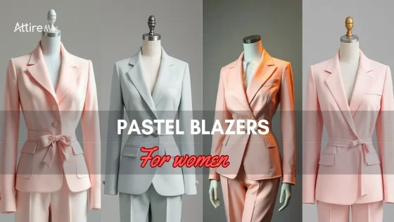 Four Pastel Blazers For Women in soft shades for women