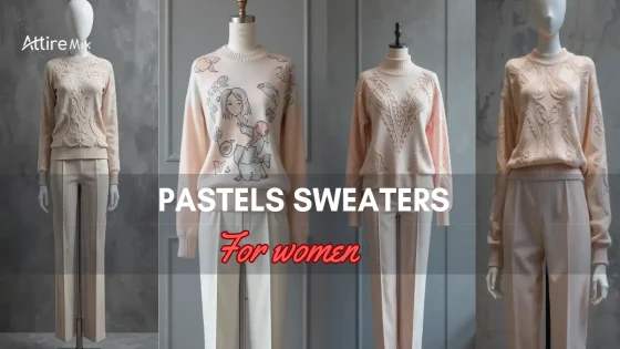 Assorted Pastels Sweaters For women on mannequins, titled 'Pastel Sweaters for Women