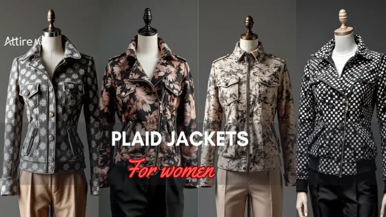 Collection of plaid jackets for women