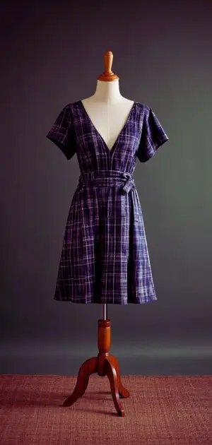 Empire waist midi dress in bold colors