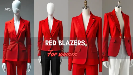 Collection of Red Blazers For Women in tailored styles