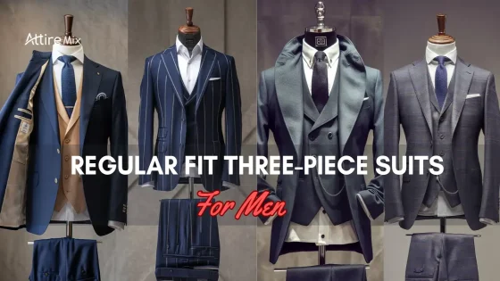 Collection of Regular Fit Three-Piece Suits for men