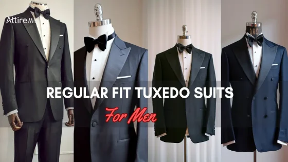 Collection of Regular Fit Tuxedo Suits for men