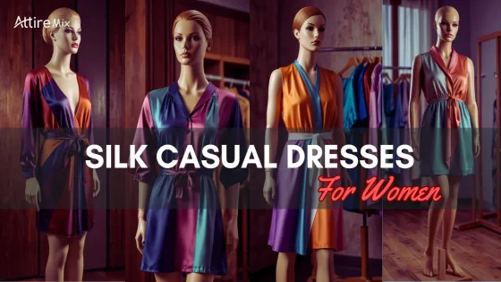 A silk midi dress styled with summer accessories