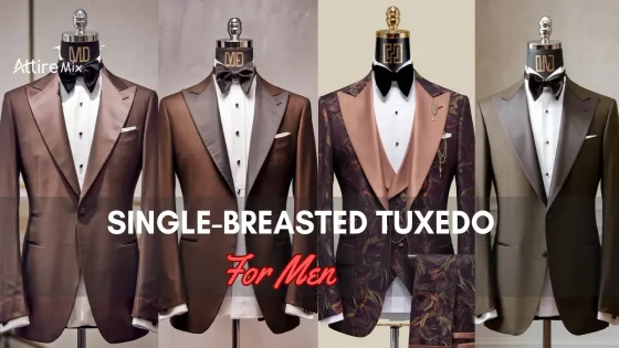 Collection of Single-Breasted Tuxedo Suits for men