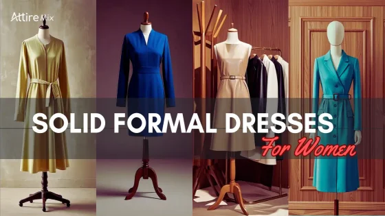 Elegant evening gown for women in solid navy blue.