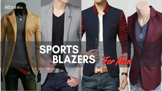 A collection of men’s sports blazers in various colours and stylish designs.
