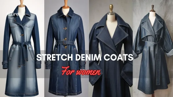 Collection of Stretch Denim Coats For Women