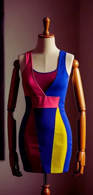Midi summer dress with moisture-wicking fabric