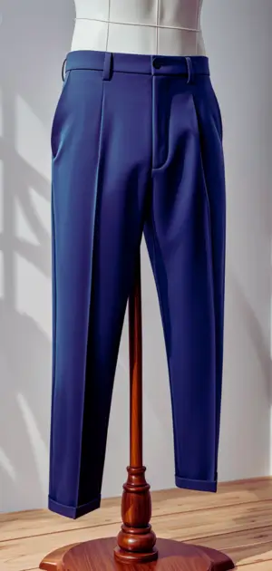 Casual Wide-Leg Polyester Pants in Grey