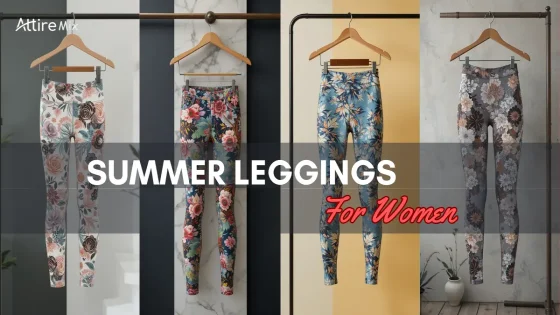 Light and vibrant floral-patterned summer leggings for women, ideal for sunny days.