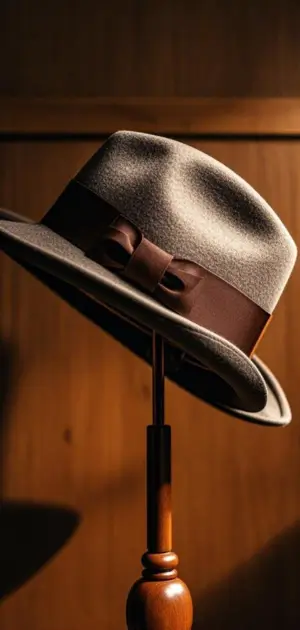 Brown wool bucket hat with a stylish winter outfit