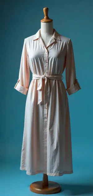 Pink casual t-shirt dress with sneakers.