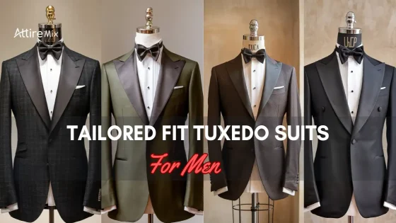 Variety of Tailored Fit Tuxedo Suits for men