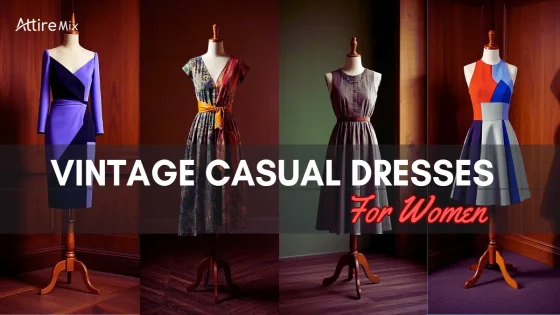 Women’s 1950s-inspired fit-and-flare dress with floral print.