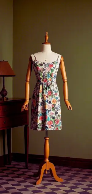 Short floral dress for a casual spring outing.