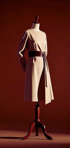 polyester long sleeve shift dress