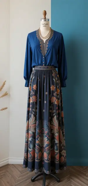 Everyday maxi skirts styled for elegance and comfort.
