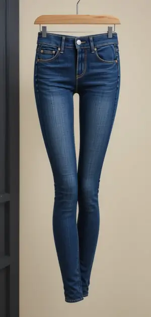 Image of women’s stretch denim leggings paired with timeless styling advice.