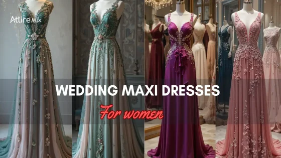 Array of stunning Wedding Maxi Dresses For women in various hues