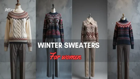 Collection of Winter Sweaters For women with intricate patterns