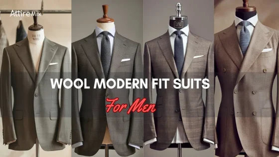 Collection of Wool Modern Fit Suits for men