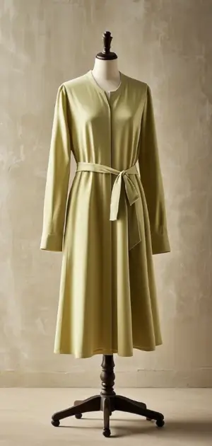 Elegant chiffon evening gown with v-neck design