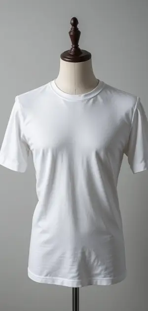 Various white T-shirt fabric options designed for comfort and style.