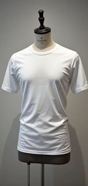 Versatile white T-shirts for men displayed with unique styling.