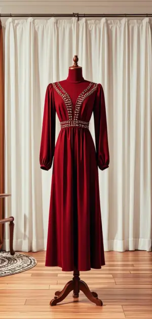 Tiered maxi dress styled for slim figures