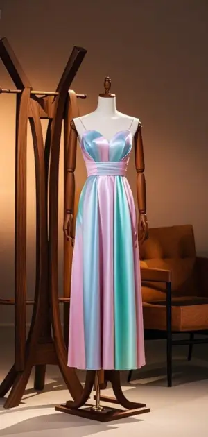 Mint blue tulle cocktail dress with lace