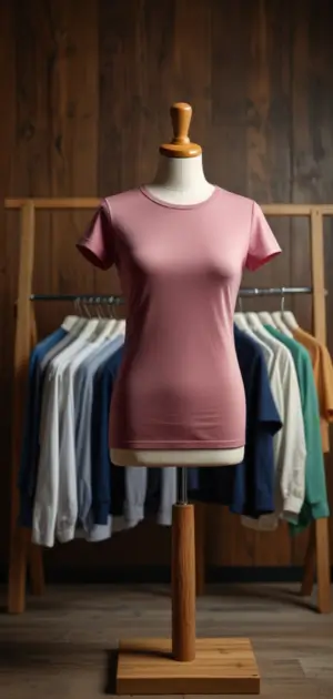 Popular mid-range women’s t-shirt in different colors