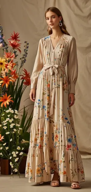 Best Colors for Women’s Floral Maxi