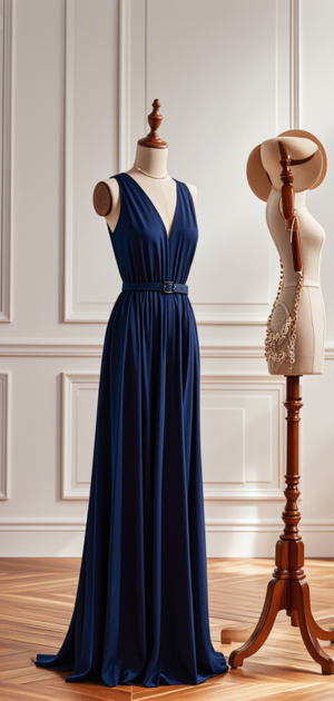 Cotton budget maxi dress with sandals