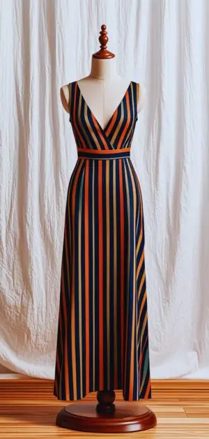 Women in casual striped maxi dresses perfect for summer beach looks