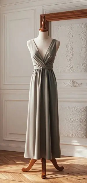 Elegant chiffon maxi dress ideal for summer evening events