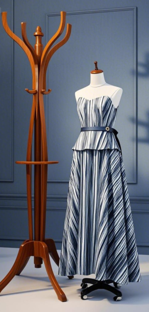 Women wearing striped dresses in various colors